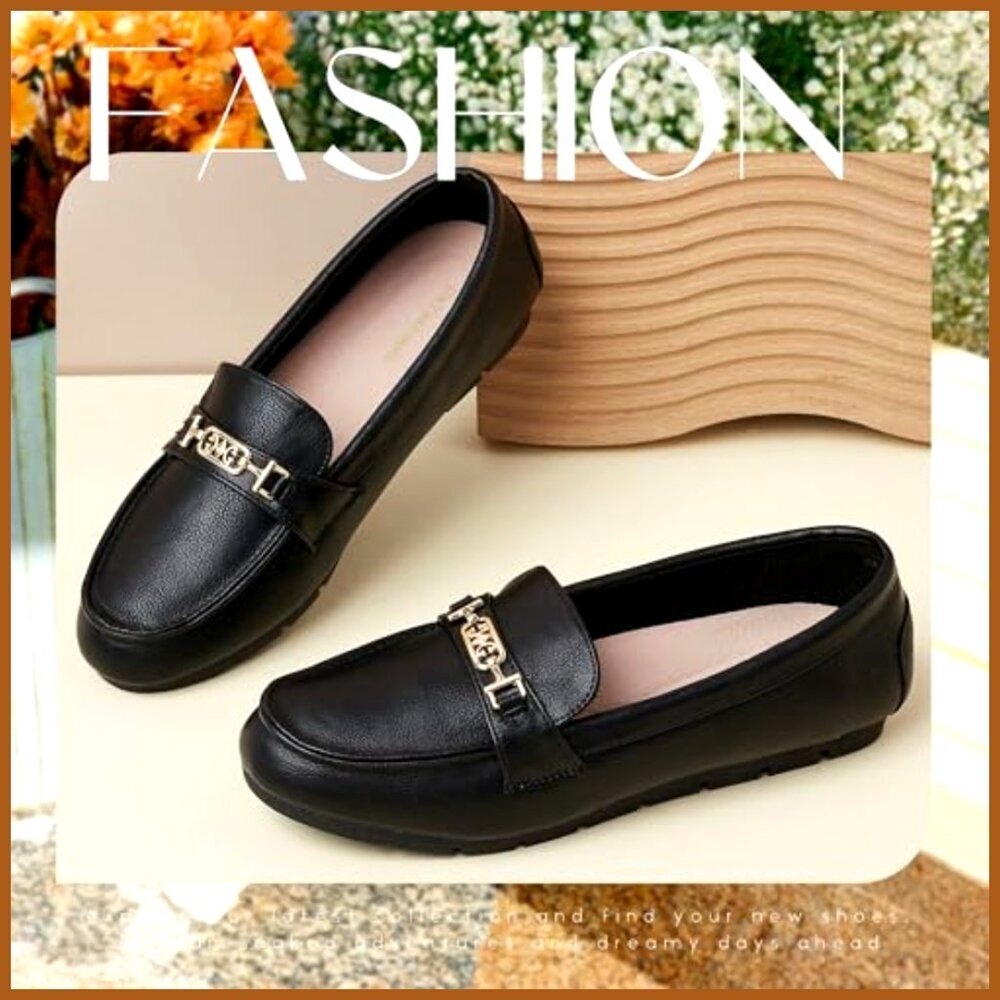 Women's Slip On Loafers with Latex Cushioned Insole, Square Toe - Picture 7 of 7